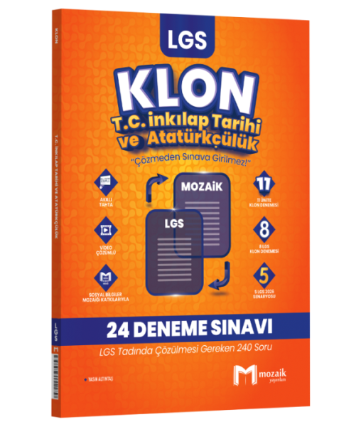 8.SINIF MOZAİK KLON DENEME İNKİLAP TARİHİ- 25-26
